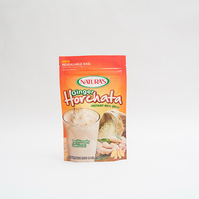 14OZ প্রিন্টেড প্লাস্টিক স্ট্যান্ড আপ পাউচ ইনস্ট্যান্ট রাইস কাস্টম জিপলক প্যাকেজিং ব্যাগ