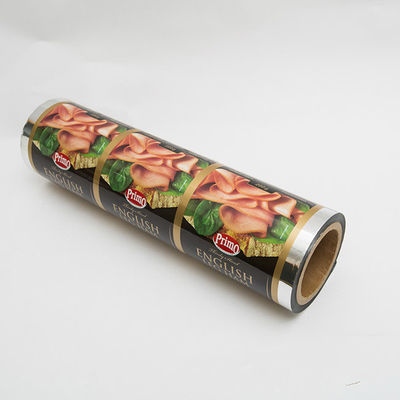 EVOH VMPET ট্রে প্রিন্টেড লিডিং ফিল্ম ফুড প্যাকেজিং সসেজ হ্যাম মাংসের টুকরা সীল