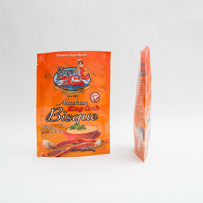 16OZ 105 মাইক্রোন প্লাস্টিক প্যাকেজিং ব্যাগ খাদ্য প্যাকেজিংয়ের জন্য স্ট্যান্ড আপ পাউচ