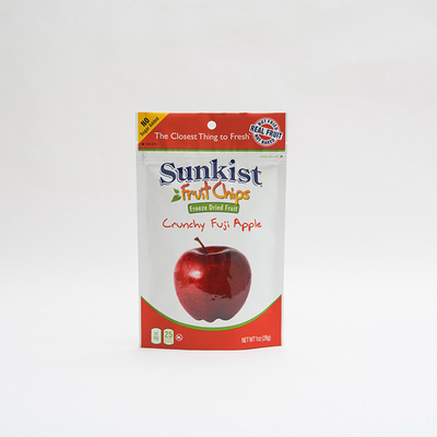 জিপ লক কাস্টম জিপ ব্যাগ প্যাকেজিং সহ 1OZ শুকনো অ্যাপল চিপস স্ট্যান্ড আপ পাউচ ব্যাগ
