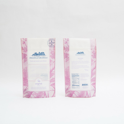 24oz গ্রানোলা ফুড প্যাকেজিং ব্যাগ প্লাস্টিক 6 রঙের প্যাকিং জিপ লক পাউচ