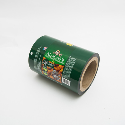 0.63OZ বাদাম খাদ্য প্যাকেজিং ফিল্ম মোড়ানো প্লাস্টিক ফিল্ম রোল লোগো মুদ্রিত