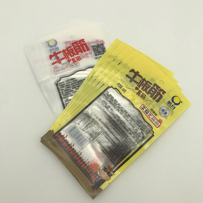 30g বিফ রিব ফুড প্যাকেজিং ব্যাগ CPP স্বচ্ছ তিন সাইড সিল পাউচ